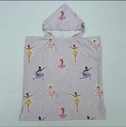Ballerina personalised microfibre hooded towels