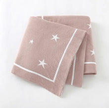 Load image into Gallery viewer, Star knit baby blankets
